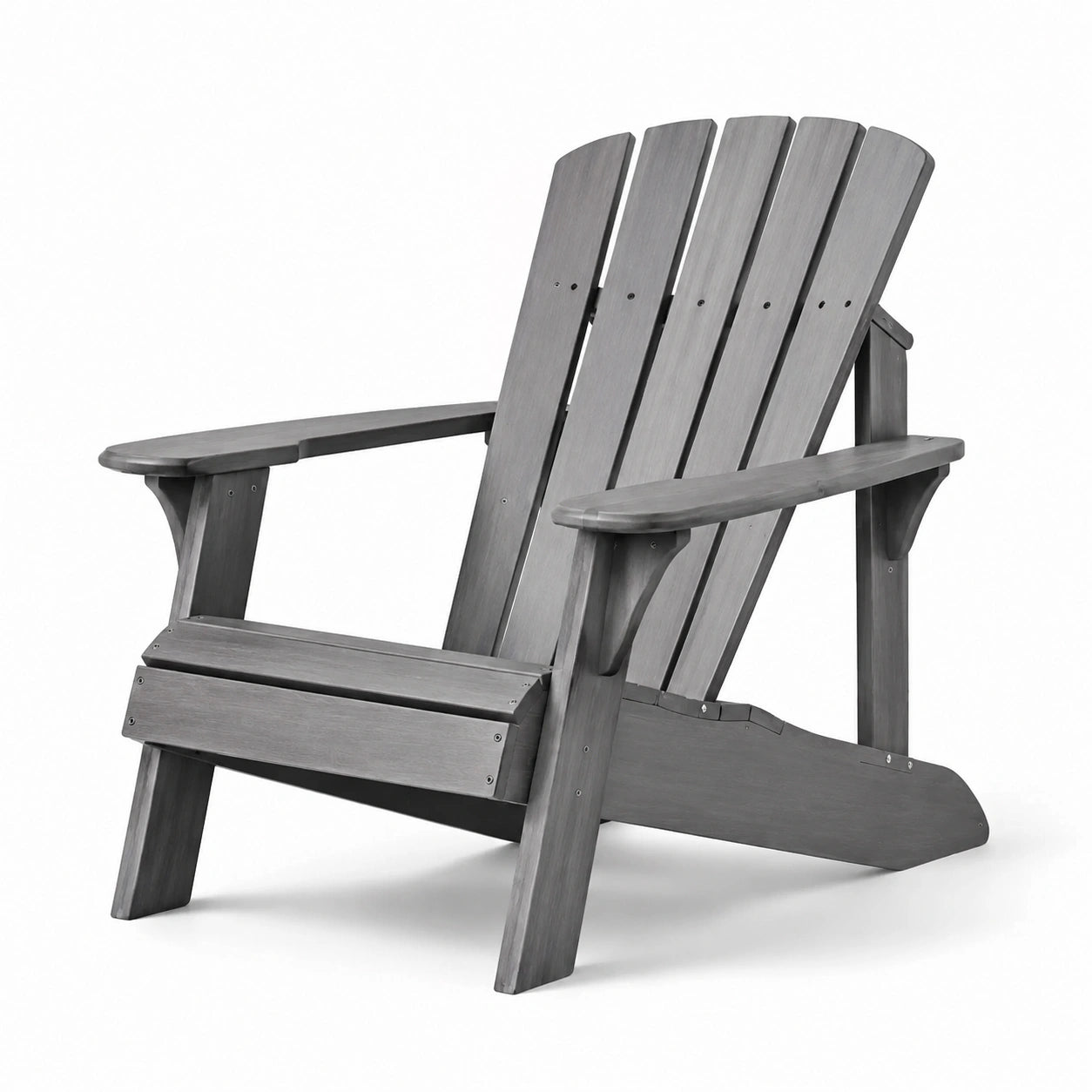 Sedia Adirondack in legno di acacia grigio